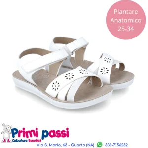 Sandalo anatomico Bambina Bianco (25-34)