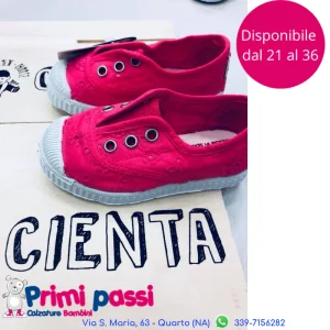 Sneakers Tela - Rosa Vivo Pizzo