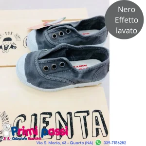 Sneakers Tela - Nero slavato