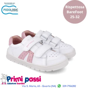 Sportiva "Rispettosa" Bianca/Rosa 25-32