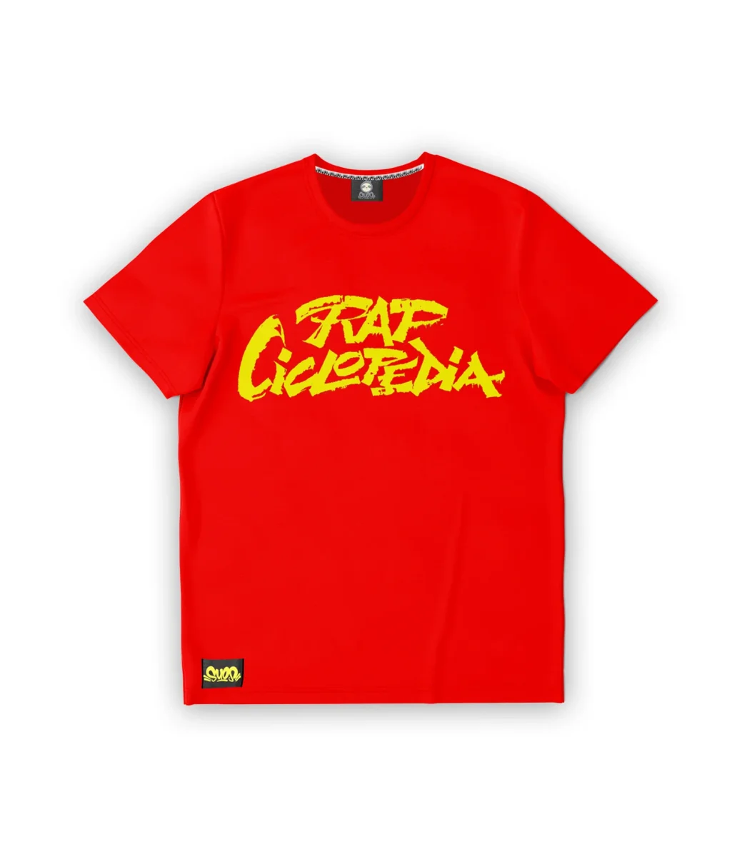 SUOS X TORMENTO RAP CICLOPEDIA T SHIRT ROSSA