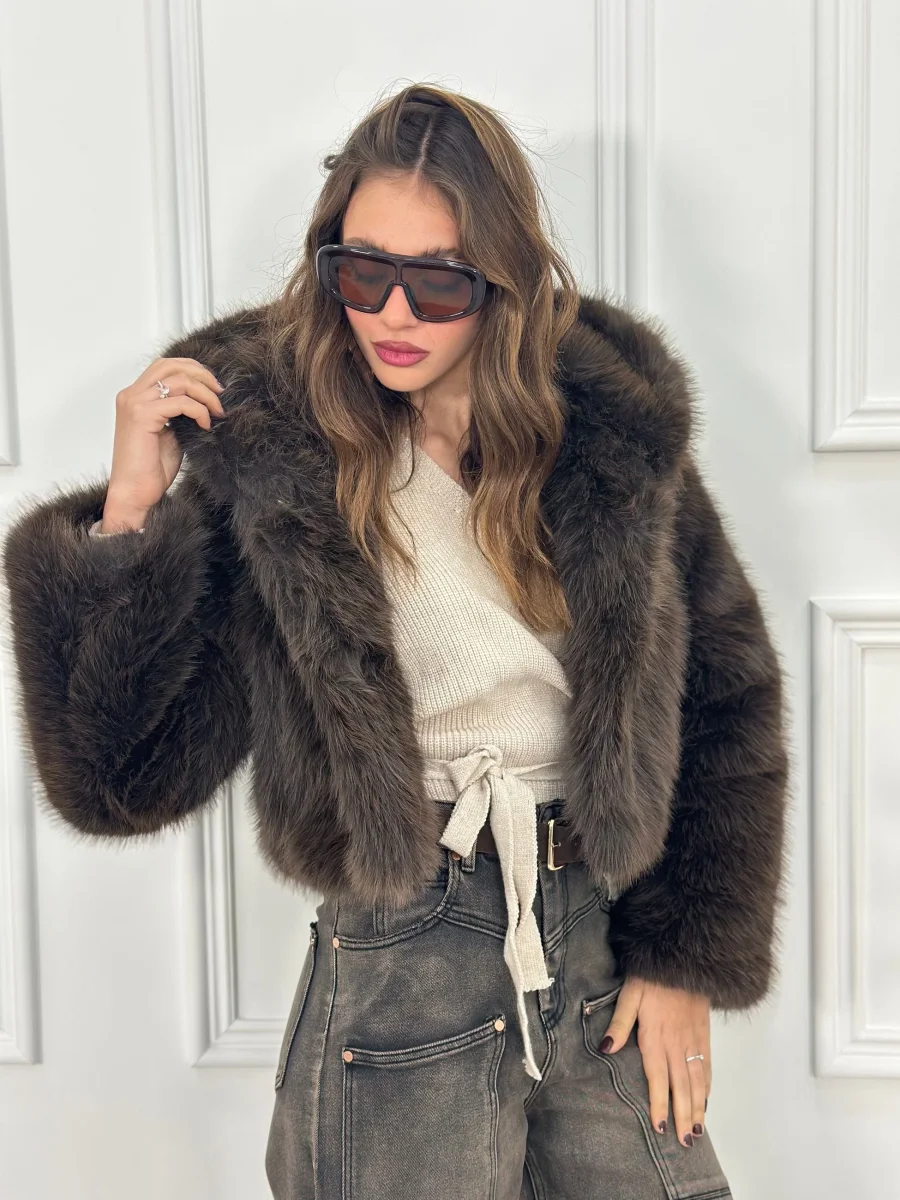 Pelliccia Crop Anastasia 68371 Top Quality - immagine 4