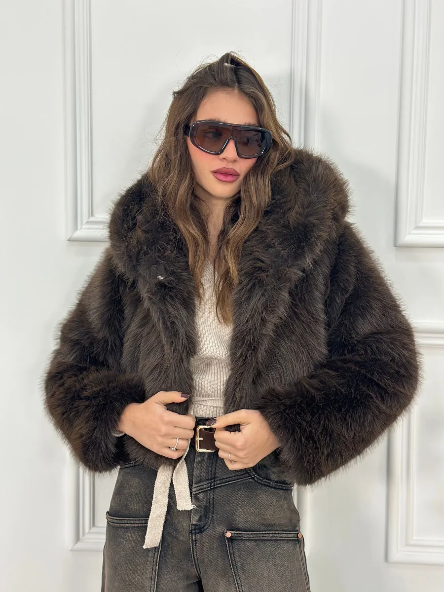 Pelliccia Crop Anastasia 68371 Top Quality - immagine 3